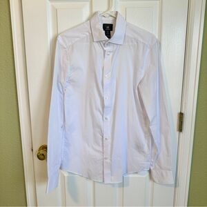 White H&M Slim Fit Dress Shirt